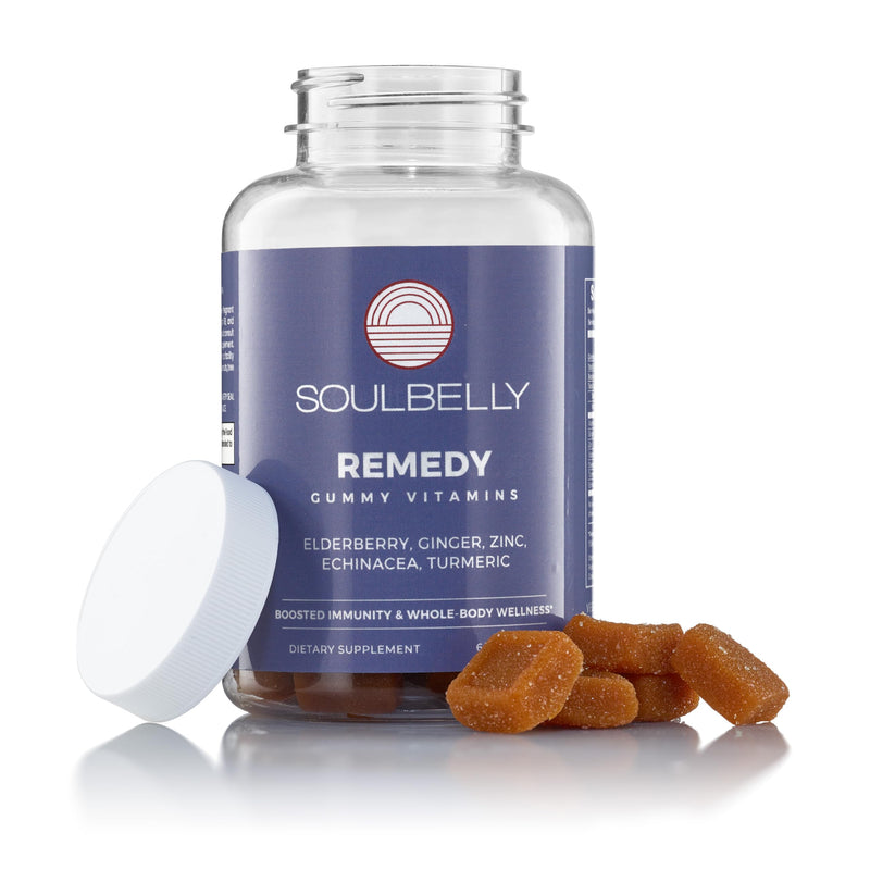 SOULBELLY Super Immunity Remedy Vitamin Gummies for Immune Support | Vegan | Gluten-Free | Non-GMO | 60 Count