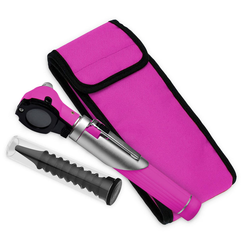 Mini Otoscope – Ear Scope with Light for Kids & Adults – Ear Infection Detector Comes with 10 Specula, 1 Extra Light & Case (Magenta) Magenta - BeesActive Australia
