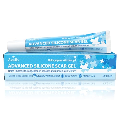 Scar Gel for Keloid Bump Removal: Medical-Grade Scar Cream for Surgical Scars, Stretch Marks, Keloid Bumps, Burn Scars, Acne Scars & C-Section Recovery – Enriched with Centella, Onion Extract 1oz 1 Ounce (Pack of 1)