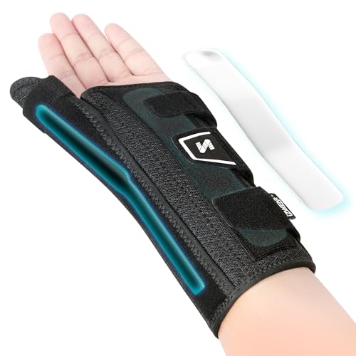 Wrist Brace with Thumb Splint for Carpal Tunnel, Thumb Pain Relief, Thumb Support Brace for De Quervains Tenosynovitis, Tendonitis Arthritis Thumb & Wrist Stabilizer Splint-Man &Woman Small Left Hand