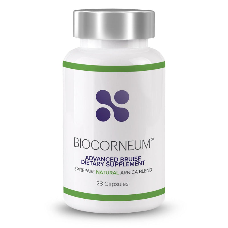 BIOCORNEUM Bruise Supplement with Arnica, Bromelain & Zinc, 28 Capsules | Advanced Bruise Remedy, Internal Support for Visible Recovery, Vitamin K1, K2, C, Bromelain for Bruising and Swelling