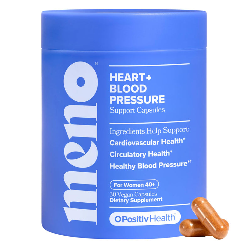 MENO Heart + Blood Pressure Capsules with CoQ10 & Beets – 30-Day Supply