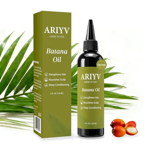 Organic Raw Batana Oil for Hair & Scalp - Pure Unrefined Batana Butter for Hair Volume, Deep Nourishment & Anti-Breakage - Natural Moisture Repair Care for Dry Damaged Hair, 4.06 fl oz