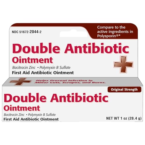 Taro Double Antibiotic Ointment (1 Oz Tube) First Aid Wound Care for Minor Cuts, Scrapes & Burns, Topical Antibiotic for Adults and Children 2+, Neomycin-Free