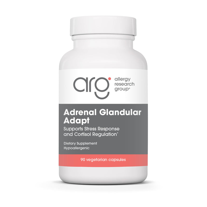 Allergy Research Group - Adrenal Glandular Adapt - Supports Healthy Stress Response and Cortisol Regulation - Hypoallergenic - 90 Vegetarian Capsules