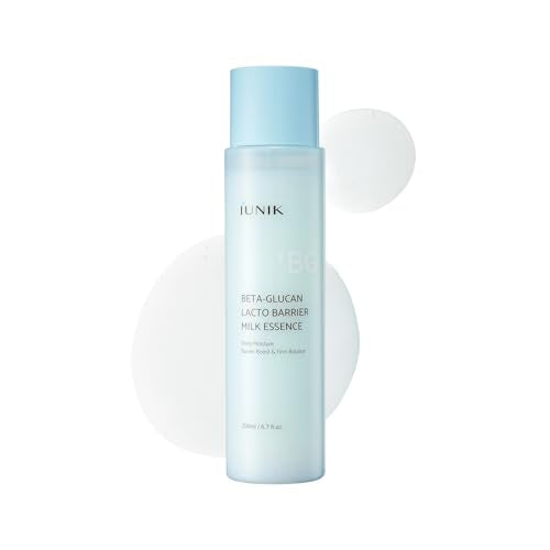 IUNIK Beta-Glucan Barrier Milky Toner Essence - Deep Hydration 6.7 fl oz 6.7 Fl Oz (Pack of 1)