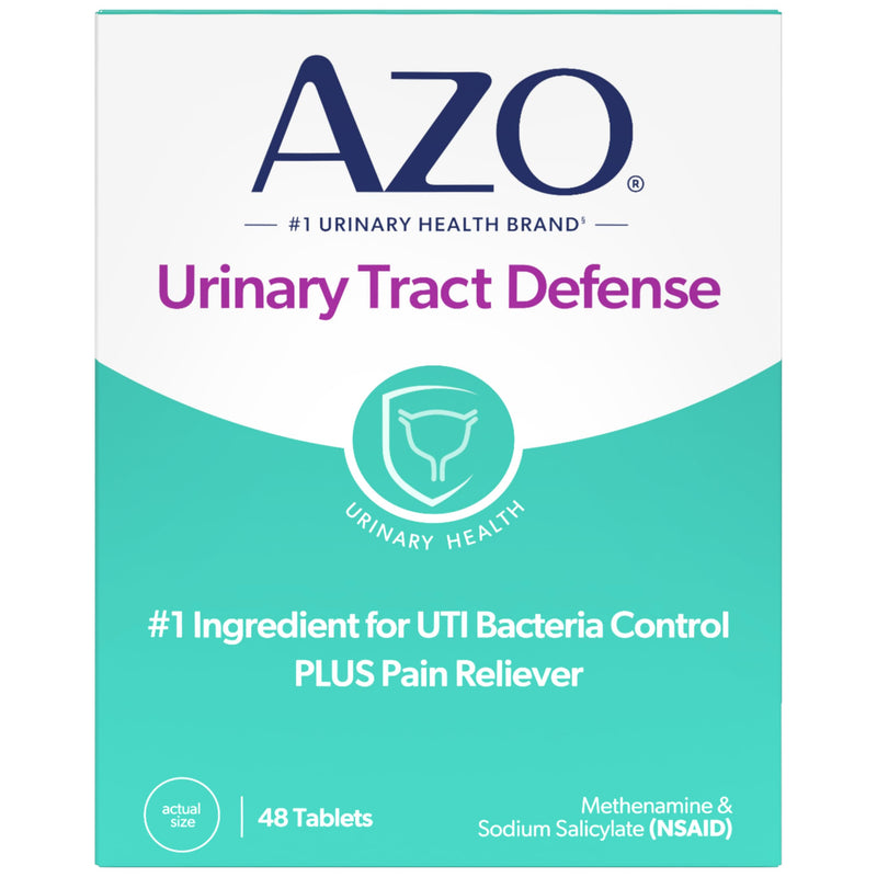 AZO Urinary Tract Defense Antibacterial Protection Helps Control a UTI Until You Can See a Doctor #1 Most Trusted Urinary Health Brand 48 Tablets - BeesActive Australia