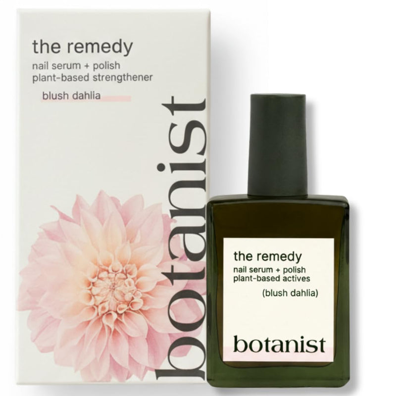 Botanist The Remedy | Nail Strengthening Polish | Repairs & Hardens Nails Damaged from Acrylics, Dip & Gel Manicures | Non-Toxic, 84% Plant Based, 21-Free & Vegan (Blush Dahlia) Blush Dahlia - BeesActive Australia