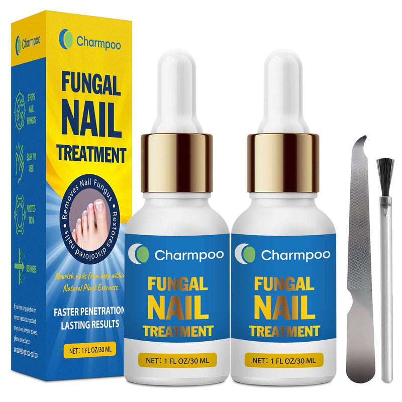 Toenail Fungus Treatment Extra Strength: 30ml(Pack of 2) Nail Cuticle Care Serum – Infused with Botanical Herbal Extracts for Clear Healthy-Looking Nails Lightweight Daily Nail & Toe Care