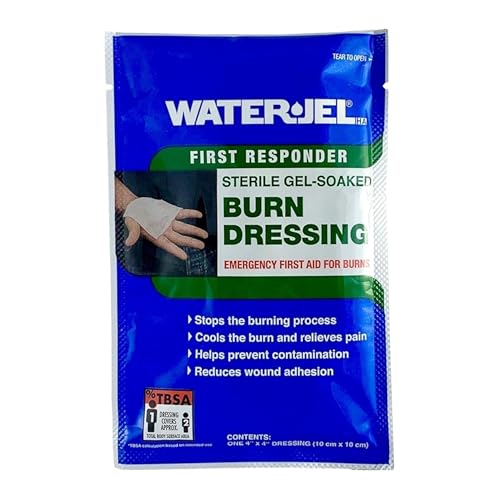Water Jel Burn Dressing, Sterile, 4" x 4" 4" x 4"