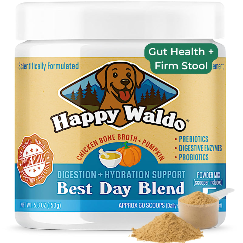Bone Broth Dog Food Topper – Firm Stool Support, Digestion & Gut Health, Picky Eater Friendly with Pumpkin, Probiotics & Digestive Enzymes