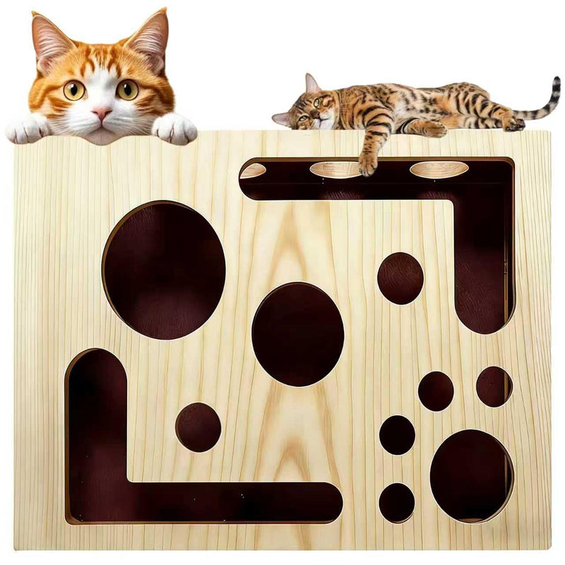 2026 New Cat Scratch Puzzle Enrichment Box, Cat Nail File Box with Sandpaper Inside, Toy Gift for a Cats that Hates Having Its Nails Trimmed, Stress-Free Alternative to Trimming Nails - BeesActive Australia