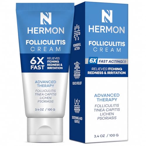 Hermon Folliculitis Cream: Effective for Folliculitis Scalp Face and Body 100g 3.4 Ounce(Pack of 1)