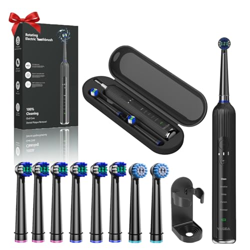 Rechargeable Rotating Electric Toothbrush for Adults Deep Clean