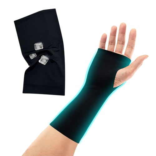 Hand Socks for Splint Under Brace, Wrist Brace Liner, Arm Sleeves Under Cast Wrap for Women & Men,Skin Friendly Protective Cover —— Easy to Wipe, Cool Double-Layer Fabric｜1 Pc (Medium) Medium