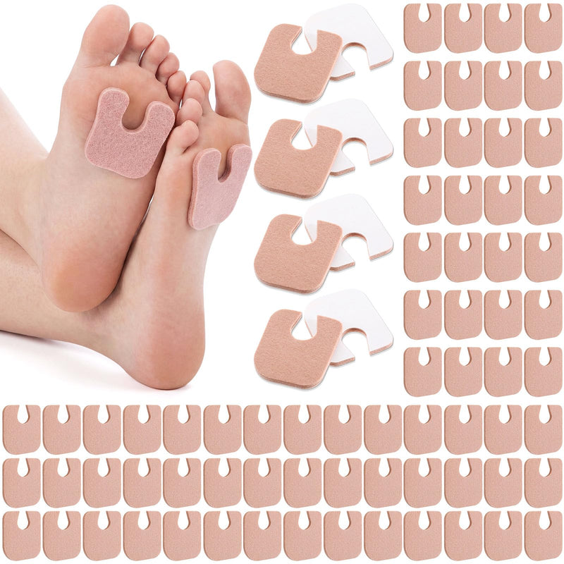 eBoot 240 Pcs Callus Cushions 1/5" Thick U Shaped Metatarsal Corn Pads Self Adhesive Foot Pads Keep Calluses from Rubbing on Shoes Adhesive Cushions for Men and Women, Brown - BeesActive Australia