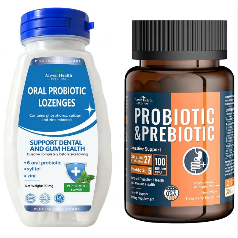 Oral Probiotics Lozenges for Mouth Bad Breath & Gum Repair 100 Billion Probiotics for Men and Women