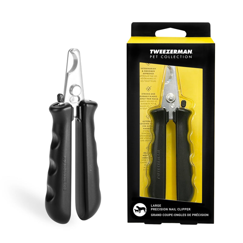 Tweezerman Large Nail Clippers for Dogs & Cats, Manual Professional Cat & Dog Nail Trimmer with Ergonomic Handle - BeesActive Australia