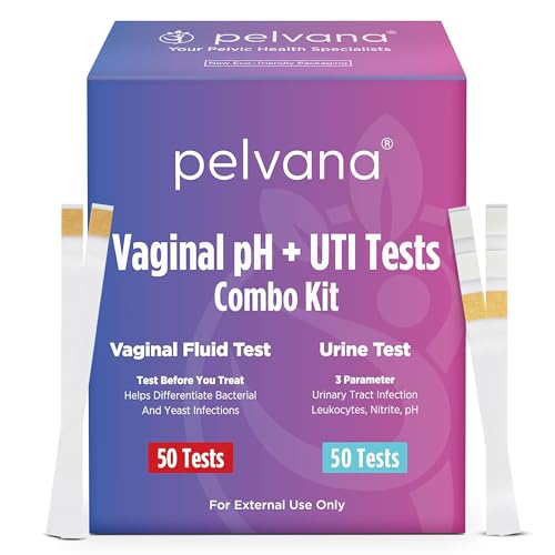 Pelvana (50) Vaginal pH + (50) UTI Tests Combo Kit - Test Before You Treat