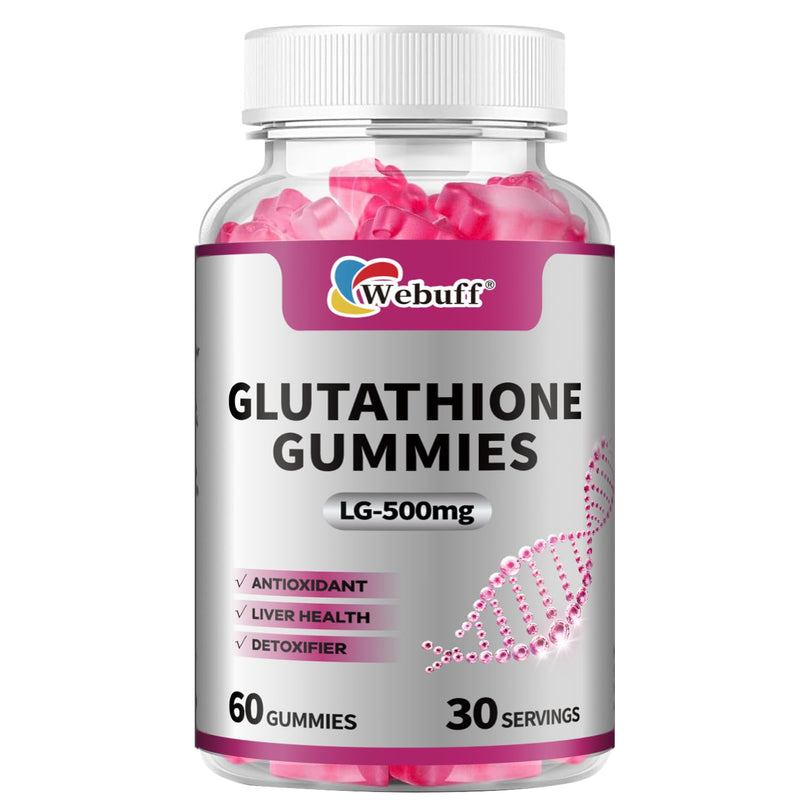 Glutathione Gummies with Collagen 500mg, 60 Count 1 Count (Pack of 60)