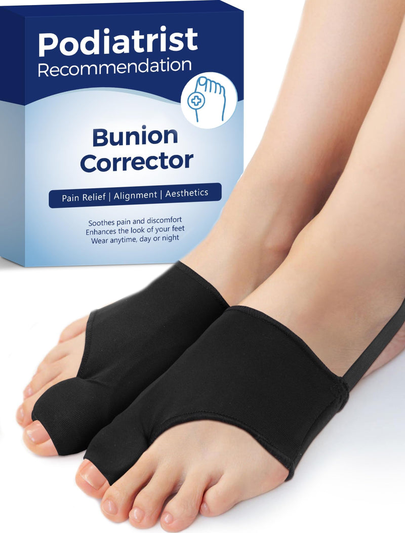 Bunion Corrector for Women and Men, Breathable Big Toe Straightener, Bunion Relief Splint & Pad, Comfortable for Day/Night Use, Fit for R/L, Washable