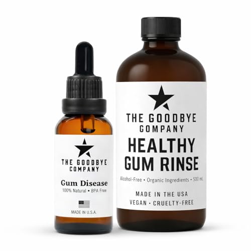 The Goodbye Company Gum Care Bundle – Neem & Clove Gum Treatment + Healthy Gum Rinse | Natural Oral Care for Gingivitis, Bleeding Gums & Fresh Breath | Non-Toxic, BPA-Free