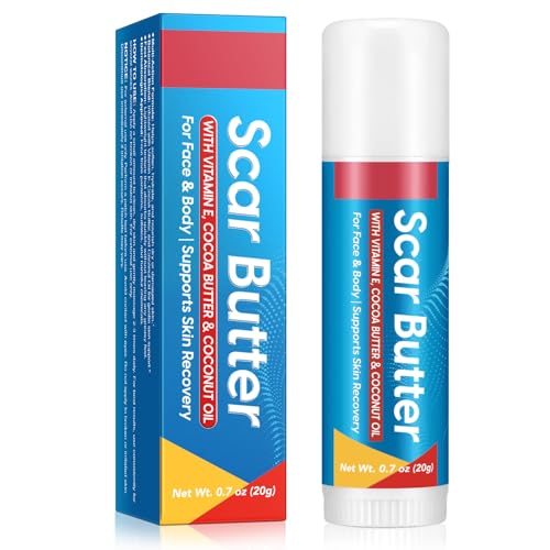 Scar Butter Stick with Vitamin E, Cocoa Butter & Coconut Oil, Nourishing Skin Care Cream for Face, Body & Hands,For All Skin Types -1Pack 0.7 Fl Oz (Pack of 1)