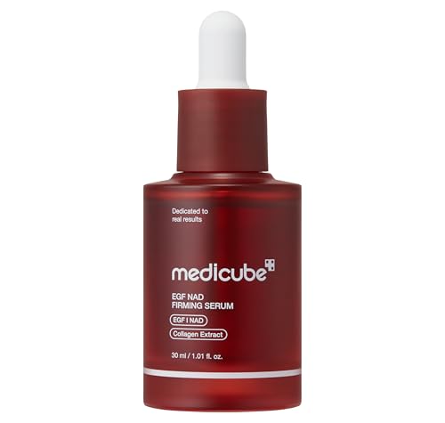medicube NAD EGF Firming Serum for Face & Neck | Anti-Aging Serum with EGF Peptide, NAD & Collagen - Wrinkle Appearance, Elasticity & Pore Care, Korean Skincare, 1.01 fl.oz 1.01 Fl Oz (Pack of 1)