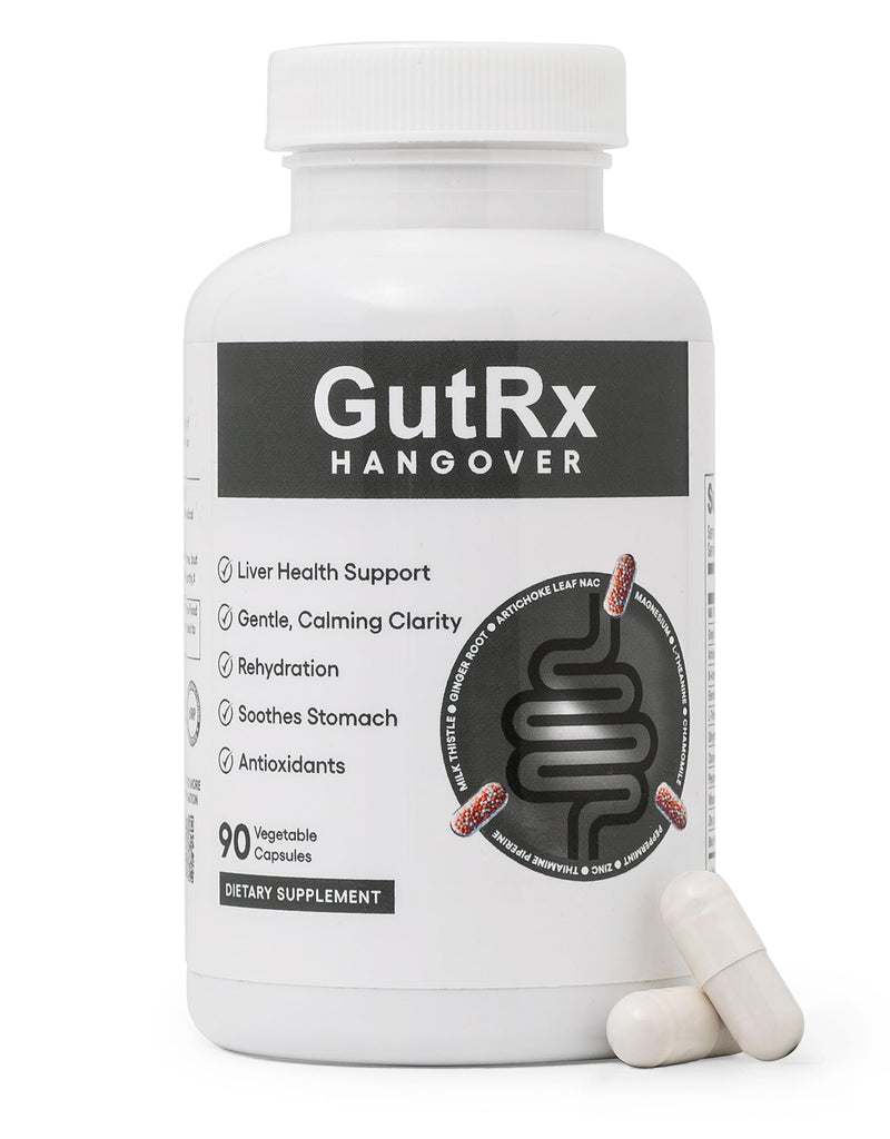 Recovery Support Supplement – Digestive & Nervous System Support with Milk Thistle, NAC, Magnesium & B Vitamins, 30 Servings
