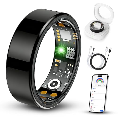 BENIO Gen4 Smart Ring Health & Fitness Tracker Step Counting Black 7#