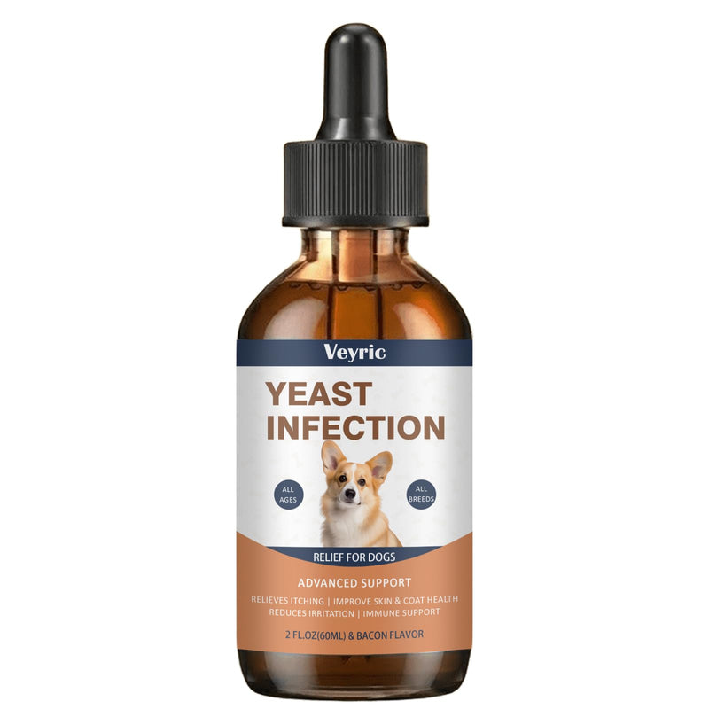 Natural Yeast Relief for Dogs – Supports Skin & Coat Comfort, Ears & Paw Cleanliness – Dog Skin & Coat Support, 60ml (1pc) 1pc