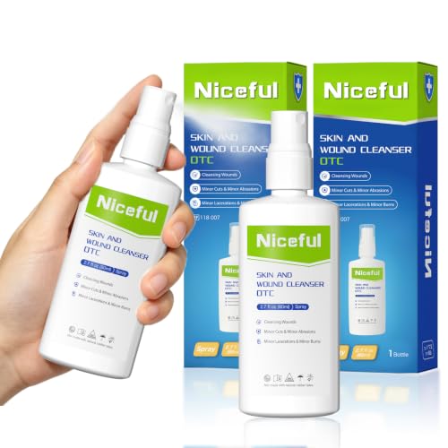 First Aid Antiseptic Spray Sting-Free Wound Cleanser 2.7fl oz(Pack of 2) 2.7 Fl Oz(Pack of 2)