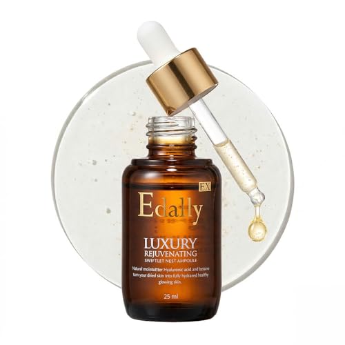 EX Marine Collagen Rejuvenating Ampoule Serum - Premium Korean Facial Skincare with Niacinamide & Hyaluronic Acid for Deep Hydrating & Firming Care [25ml / 0.85 fl.oz]