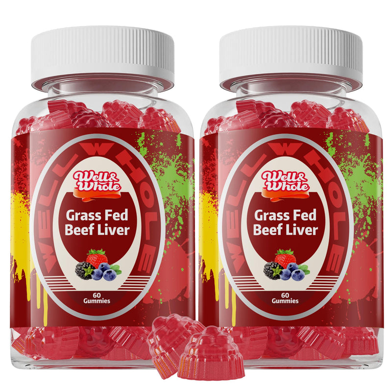 Grass Fed Beef Liver Gummies, Desiccated Liver Supplement for Adults & Kids | Naturally Nutrient-Rich Formula | Supports Daily Energy & Wellness | Whole Food Nutrition | Convenient Gummies 2