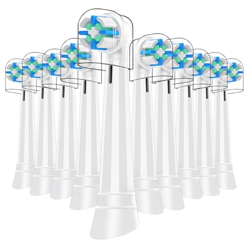10 Pack IO Replacement Heads Compatible with Oral B iO 2 3 4 5 6 7 8 9 10 Deep Clean Series Electric Toothbrush, Toothbrush Heads Compatible with Oral B iO for Cleans Your Teeth (White) White 10 Count (Pack of 1)