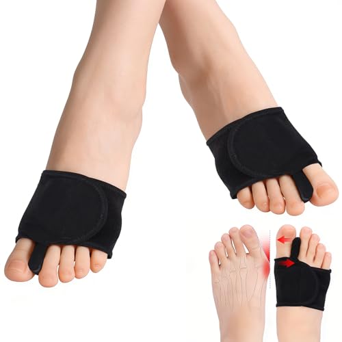 Bunion Corrector for Women Men, Adjustable Toe Straightener with Silicone clip pad and foam gasket, Breathable Mesh Bunion Relief Bunion Pads, Comfort Bunion Fix Brace for Correct Toes Alignment(1 Pair)