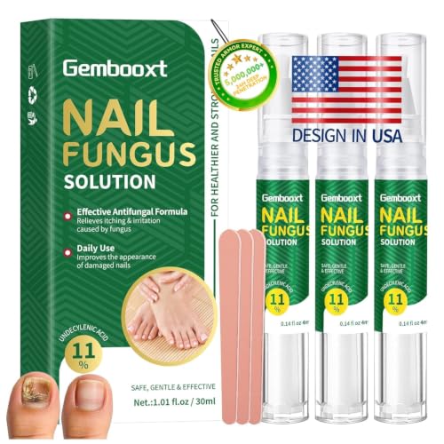 2026 Upgrade Toenail Fungus Treatment【Maximum Undecylenic Acid & Tea Tree】 White-3 Pack