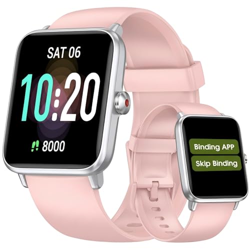 Pedometer Watch, No App No Phone Required, Senior Friendly, Step Counter Pink