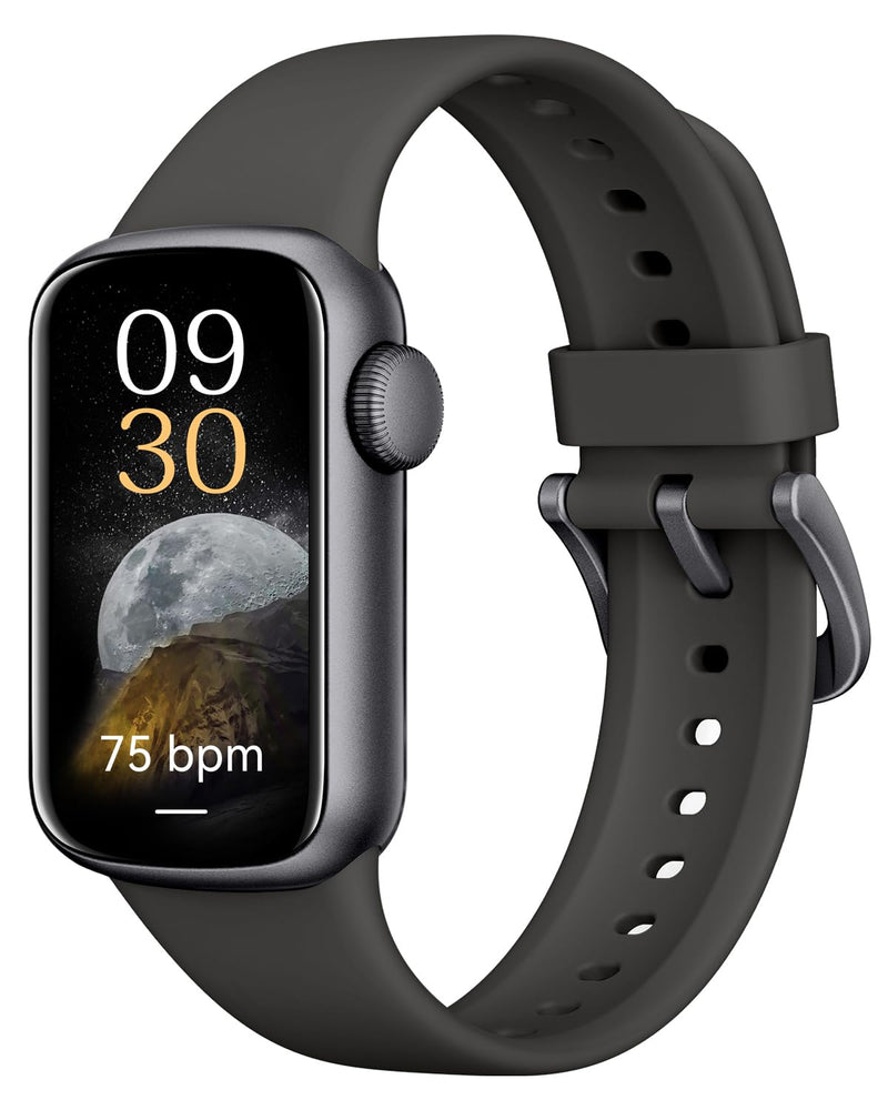 IMFRCHCS Fitness Tracker with Step Counter/Stopwatch, Activity Health Tracker with Blood Pressure Heart Rate Monitor, Sleep Tracker, 137+ Sport Modes, Pedometer Smart Watch, Gift for Women Men Black