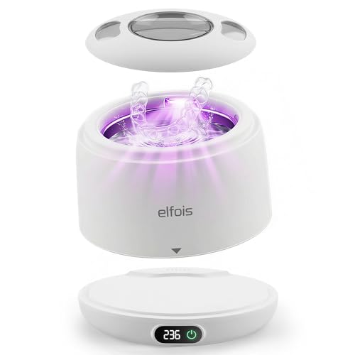 Ultrasonic Retainer Cleaner Machine with UV, 45kHz, Dental Pod