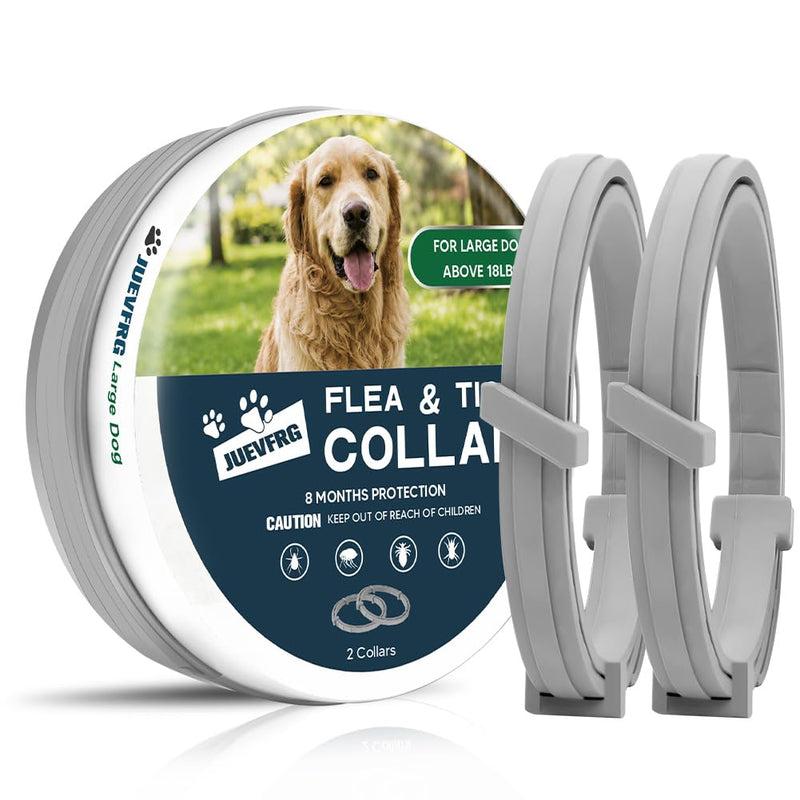 NJKPUYT Flea Collar for Dogs, Tick and Flea Collar for Dogs, Dog Tick Collar, Dog Flea Collars, Flea Collar for Large Dogs, Plant-Based Protection,Easy to Use,Lasts Up to 8 Months – 2 Pack 6 ounce ( pack of 2 )