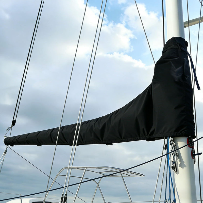 Mainsail Boom Cover, 600D Thickened Sailboat Mainsail Waterproof Cover, Protection from UV Radiation, for 13'-14' mainsails (8-9FT) 8-9FT - BeesActive Australia