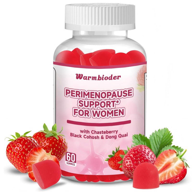Perimenopause Support Gummies for Women,Support Menopause Relief & Balance | with Black Cohosh Chasteberry Vitamins D3 B6 for Hot Flashes Night Sweats & Mood