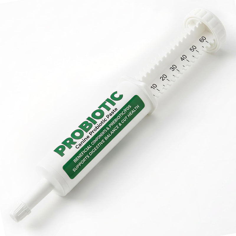 Probiotic Paste for Dogs, 2.3 Billion CFU per g with Prebiotic FOS, Multi-Strain Probiotics Including Saccharomyces Boulardii, Supports Loose Stool, Gas & Daily Digestive Support, 60 mL