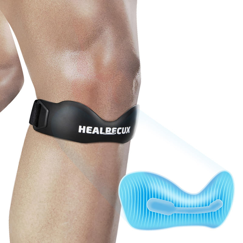 Patella Band, Knee Strap Patella Tendon Support for Knee Pain & Tendonitis, Patella Stabilizer Knee Brace for Running, Basketball, Jumpers Knee, Tennis, Volleyball & Squats - Inky 1 Pack - BeesActive Australia