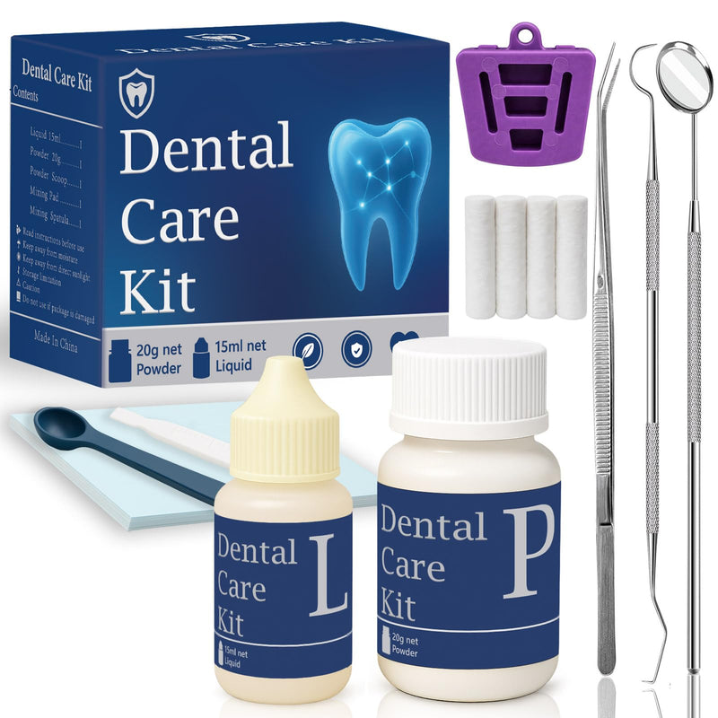 Zinc Oxide Eugenol Dental Cement Tooth Repair kit for Broken Teeth, Temporary Filling for Crowns, Tooth Filler, Cavity Filler for Teeth - BeesActive Australia