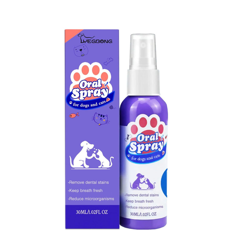 Cat & Dog Dental Care Spray - Remove Tartar & Freshen Breath Oral Care Spray