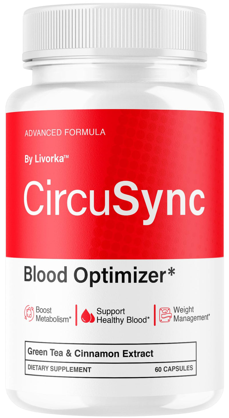 Circusync Capsules - Official Circu Sync Advanced Blood Health Support Supplement Pills - Maximum Strength, Natural Vitamins Formula for Overall Health & Wellness, 60 Capsules for 1 Month