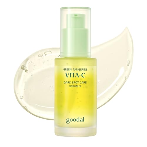 GOODAL Vitamin C Dark spot brightening Serum | 5% Niacinamide & Green Tangerine Exosome | Gentle Daily Facial Serum for Radiant Glow Skin | Korean Skincare | 1.01 fl oz (30ml) Vita C Dark Spot Care Serum