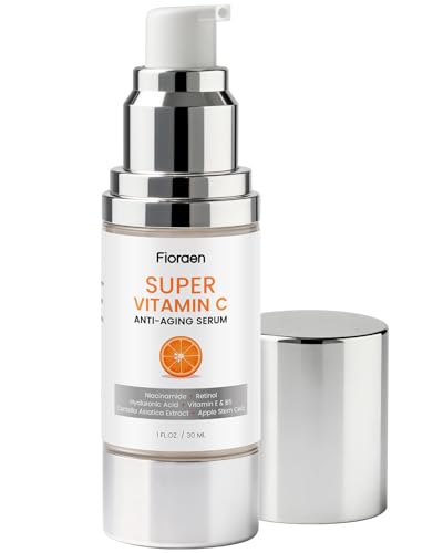 Super C Serum for Mature Skin – All-in-One Vitamin C Serum for Face with Retinol & Hyaluronic Acid for Women Over 60 & 70 – Anti-Aging Hydrating Serum for Wrinkles & Fine Lines 1.0 fl.oz. 1 Fl Oz (Pack of 1)